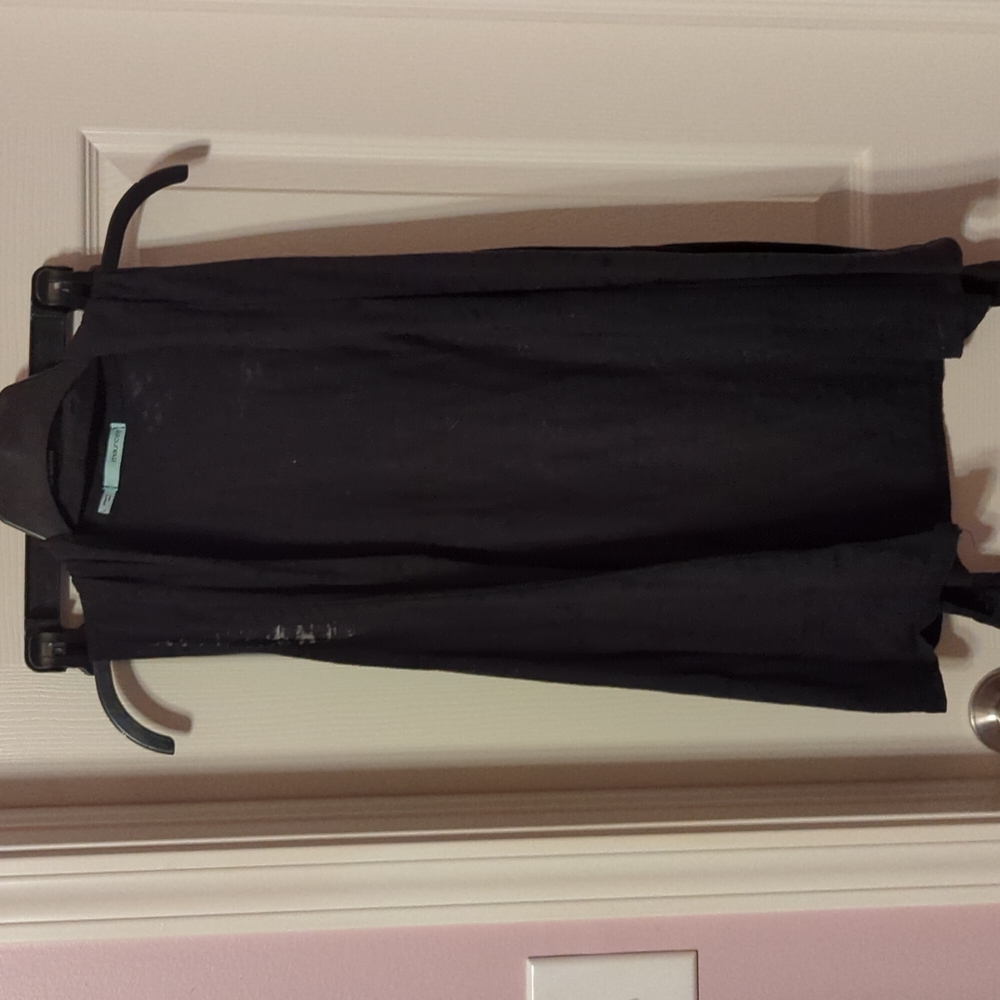 Black cotton vest